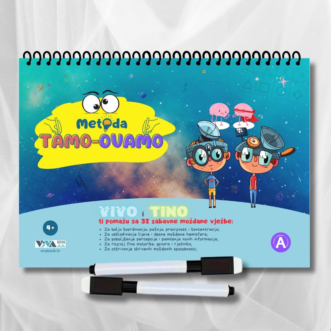 "Metoda Tamo-Ovamo" – inovativne vježbe za treniranje mozga + izbrisivi markeri