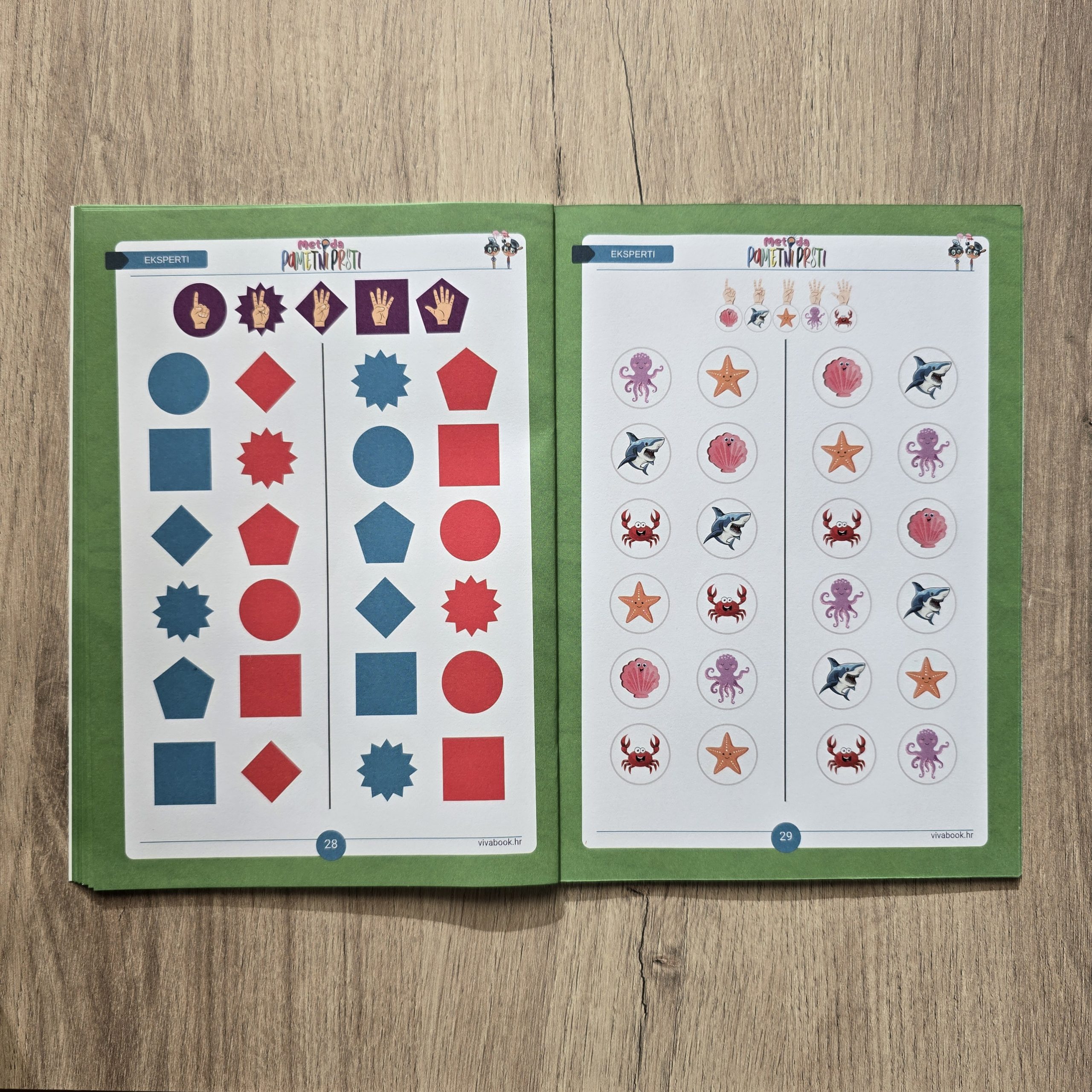 Set „Metoda Tamo-Ovamo“ + „Metoda Pametni Prsti“ – inovativne vježbe za treniranje mozga + izbrisivi markeri - Slika 9