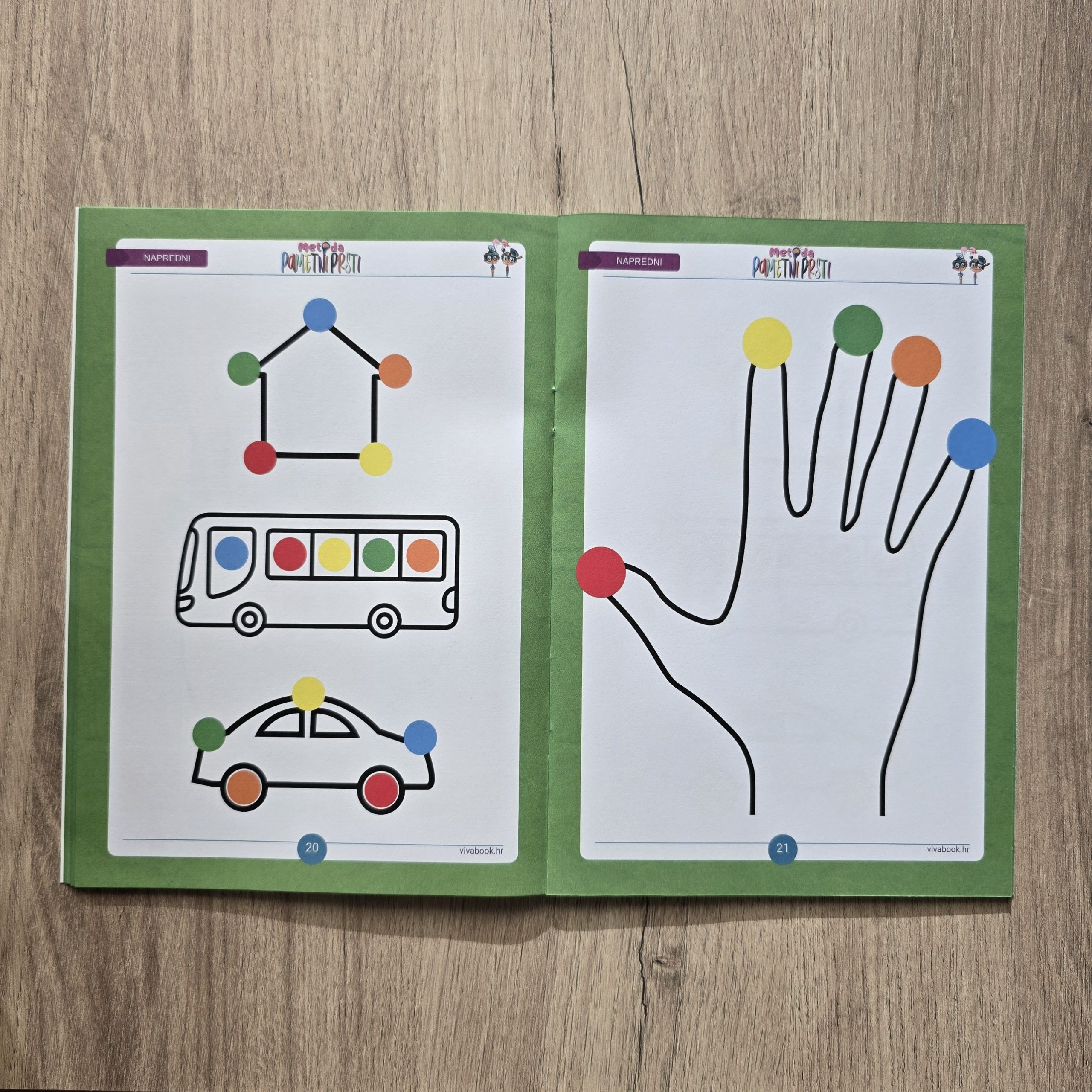Set „Metoda Tamo-Ovamo“ + „Metoda Pametni Prsti“ – inovativne vježbe za treniranje mozga + izbrisivi markeri - Slika 7