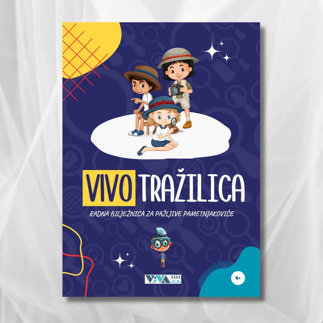 VivoTražilica za Pronicljive Umniće, 4+ godine, 44 stranice, format A5, radna bilježnica