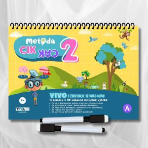 "Metoda Cik-Cak 2" – inovativne vježbe za treniranje mozga + 2 izbrisiva markera