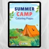 Summer Camp Coloring Book – Ljetni kamp: Bojanke, kreativnost i opuštanje, za djecu 3+, Digitalni PDF format za ispis (A4)